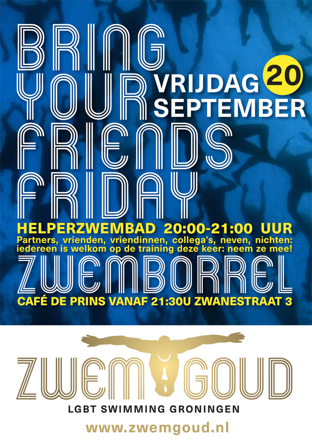 20 september: Neem iemand mee naar de training!